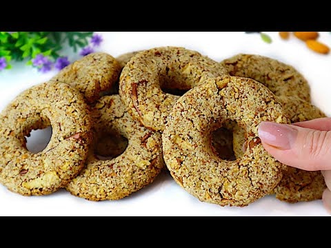 Gluten-Free 2-Ingredient Almond Apple Cookies — No Flour, No Eggs, No Sugar — Incredibly simple cookies made with just 2 ingredients — pan-toasted ground almo