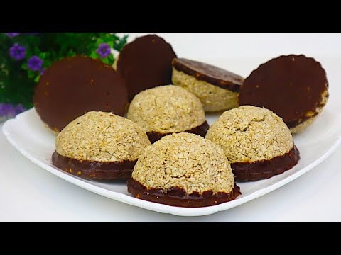 3-Ingredient Coconut Egg White Cookies — No Sugar, No Flour — Light coconut cookies made with ripe banana, egg whites and coconut flakes, dipp