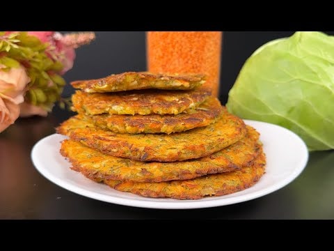 Cabbage and Lentil Vegan Patties — Vegan patties made with soaked lentils, softened cabbage, carrot and cashew crea