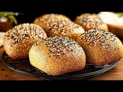 Omas schnelles Linsenbrot für ein gesundes Frühstück — ohne Mehl, ohne Eier — Ein traditionelles mehlfreies, eifreies Linsenbrot aus eingeweichten Linsen, Flo