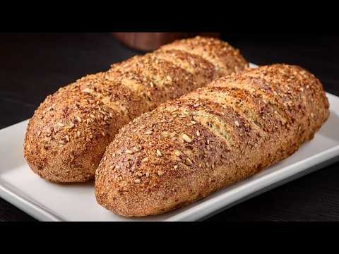 Keto-Walnuss-Sonnenblumenbrot für Diabetiker — Keto-Brotriegel aus Walnüssen, Sonnenblumenkernen, Parmesan und Flohsamenschalen