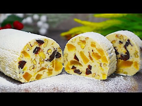 No-Bake Milk Powder Dessert with Apricots and Prunes — A magical no-bake dessert of pan-toasted walnuts, prunes and dried apricots boun