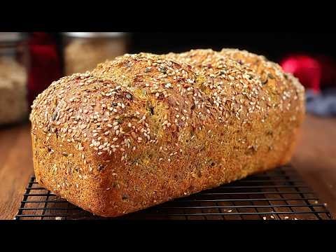 Schnelles Linsenbrot mit Eiern — Ein schnelles mehlfreies Linsenbrot aus gemahlenen Linsen, Eiern und Flohsamensc