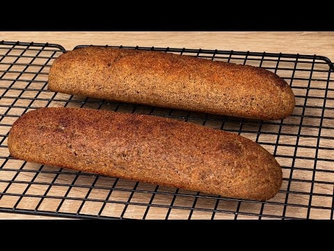 Weiße-Bohnen-Leinsamen-Brot — Ein mehlfreies Brot ohne Kneten aus Dosenbohnen, Eiern, gemahlenen Leinsamen und