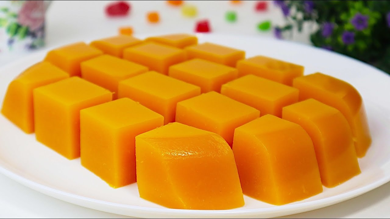 Sugar-Free Vegan Pumpkin Orange Agar Dessert — A no-gelatin homemade pumpkin-orange dessert set with agar-agar. Naturally sweet