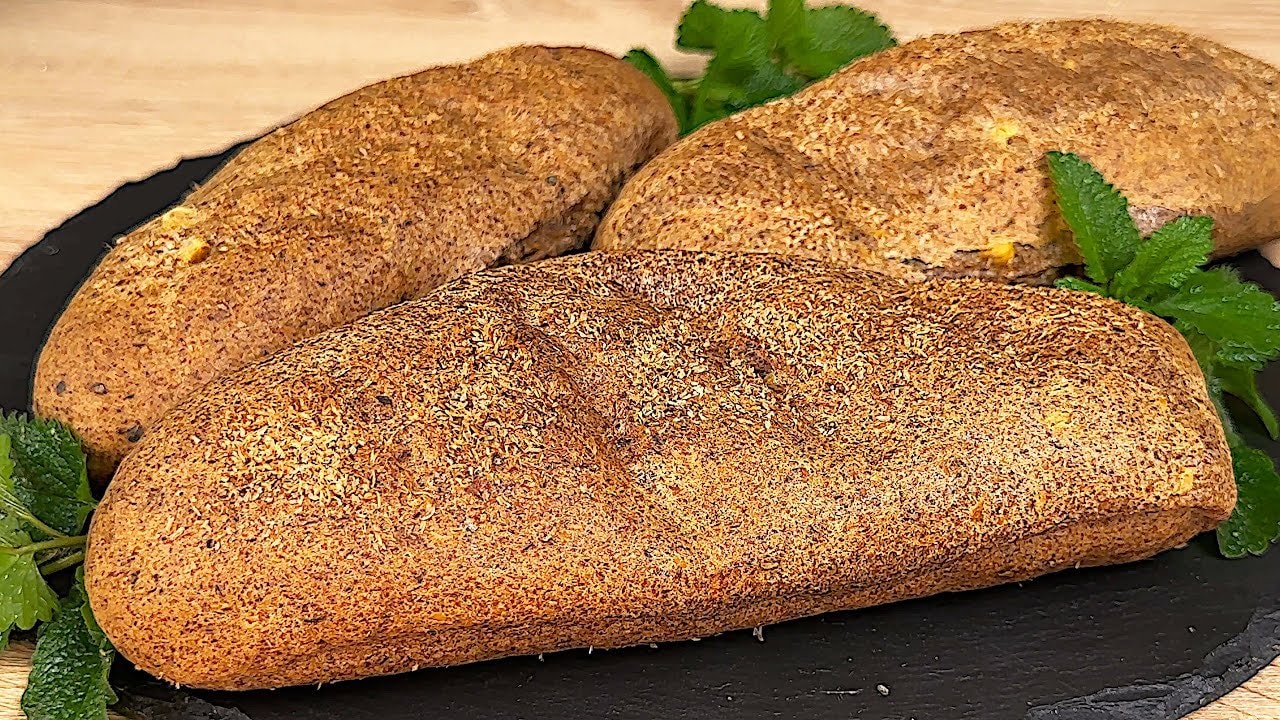 Italienische-Kräuter-Kichererbsen-Ciabatta (Glutenfrei) — Luftige Kichererbsen-Ciabatta-Stangen aus pürierten Kichererbsen aus der Dose, O