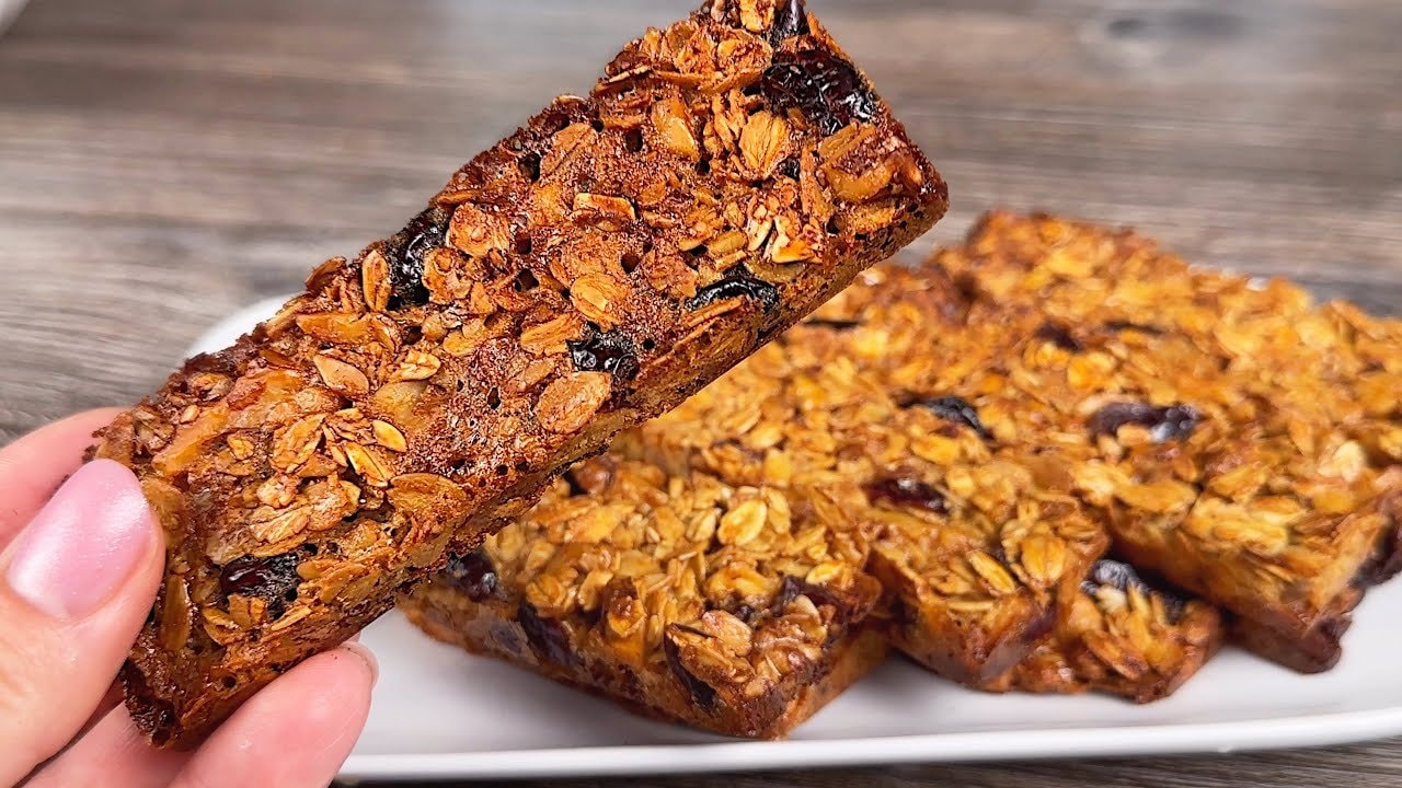 Hafer-Walnuss-Cranberry-Energiekekse (Zuckerfrei) — Saftige mehlfreie Frühstückskekse voller Haferflocken, Walnüsse und säuerlicher 