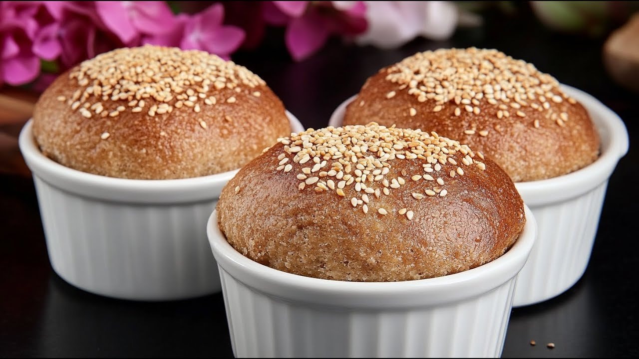 Pain cétogène aux amandes et noisettes (sans gluten, faible en glucides) — Pain cétogène aux blancs d'œufs fouettés sur base de farine d'amandes, noisettes