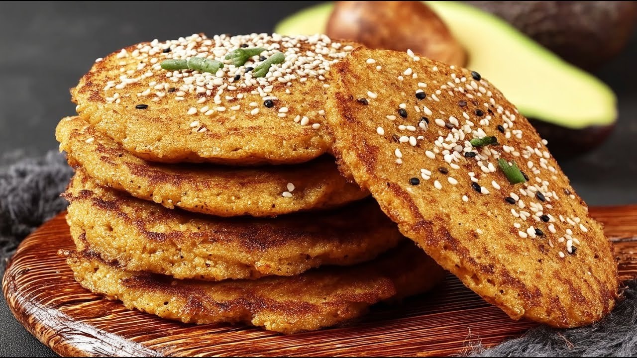Mehlloses Keto-Avocado-Tahinibrot (Low-Carb) — Saftiges Keto-Brot aus reifer Avocado, Eiern und Tahin mit Flohsamenschalen und 