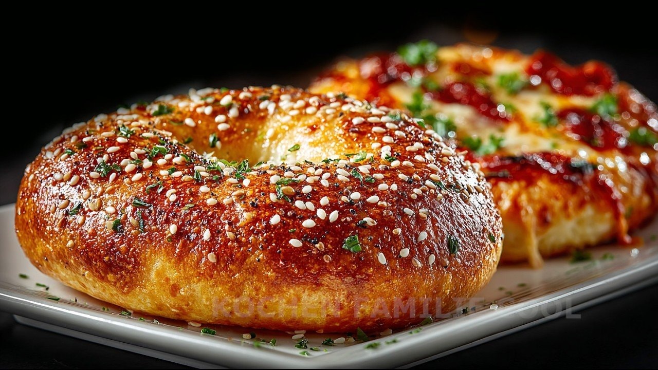 Eiweißreiche Mandel-Haselnuss-Bagels (Mehlfrei) — Kernige Bagels mit gerösteten Mandeln, Haselnüssen, Leinsamen und griechischem J