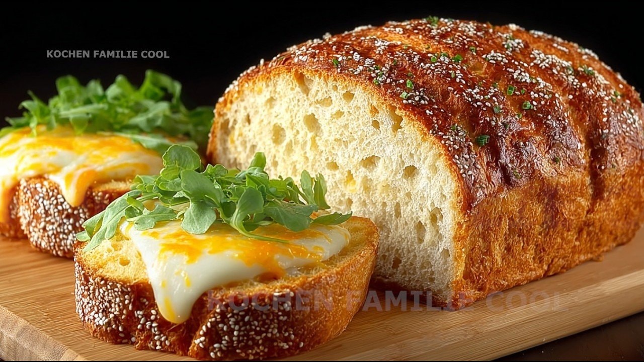Eiweißreiches Mandel-Sandwichbrot (Mehlfrei) — Zarter Laib, gelockert durch aufgeschlagenes Eiweiß, geschmolzene Butter und Man